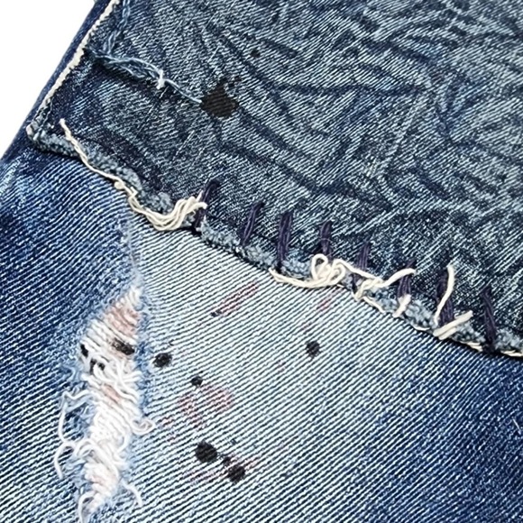 Guess Men's Skinny Jeans Patch 5 Pocket Blue Modern Original - Picture 3 of 9